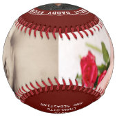 パーソナライズな父の日のカスタム ソフトボール (正面)