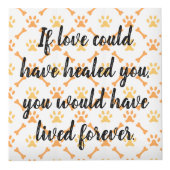 パーソナライズな犬の記念物 フォトキューブ (正面)