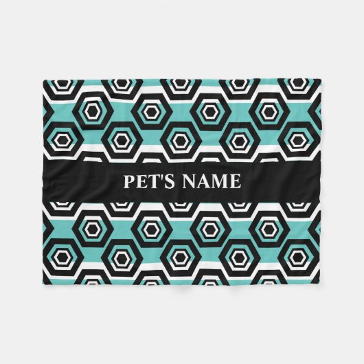 パーソナライズな犬毛布 フリースブランケット (正面(横))