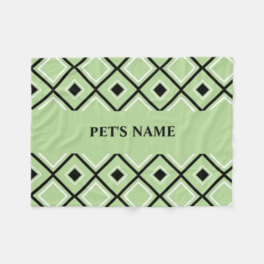パーソナライズな犬毛布 フリースブランケット (正面(横))