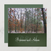 パーソナライズな狩りのテーマの結婚式招待状 招待状 (正面/裏面)