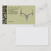 パーソナライズな狩りのテーマの迷彩柄のシカの名刺 名刺 (正面/裏面)
