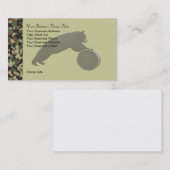 パーソナライズな狩りのテーマの迷彩柄の名刺 名刺 (正面/裏面)