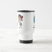 パーソナライズな獣医のギフトあなたの文字、写真 トラベルマグ (中央)