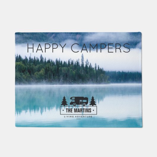 パーソナライズな玄関マットの自然|のcampers湖 ドアマット (正面)