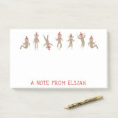 パーソナライズな甘く及び間抜けなソックス猿 ポストイット (デスク)