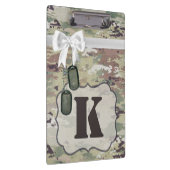 パーソナライズな用箋挟の軍隊OCPの迷彩柄のユニフォームの迷彩柄 クリップボード (右)