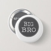 パーソナライズな男の子のお兄さんのギフト 缶バッジ (正面&裏面)