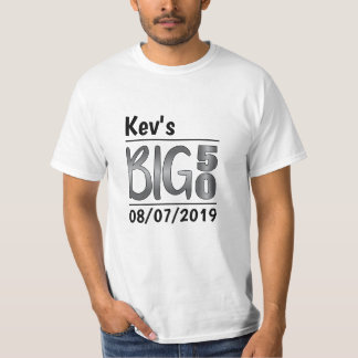 パーソナライズな男性の第50誕生日 Tシャツ