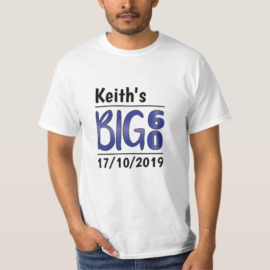 パーソナライズな男性の第60誕生日 Tシャツ (正面)
