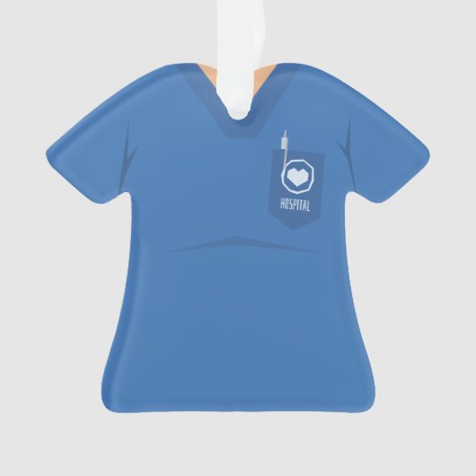 パーソナライズな病院のクリスマスの休日のオーナメント オーナメント (正面)