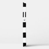 パーソナライズな白黒ストライプのな電話箱 Case-Mate iPhoneケース (裏面 / 左)