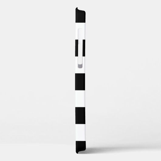 パーソナライズな白黒ストライプのな電話箱 Case-Mate iPhoneケース (裏面 / 左)