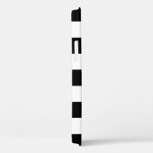 パーソナライズな白黒ストライプのな電話箱 Case-Mate iPhoneケース (裏面 / 右)