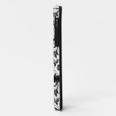 パーソナライズな白黒ダマスク織 Case-Mate iPhoneケース (裏面/左)