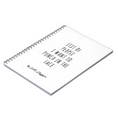 パーソナライズな皮肉 ノートブック (左側)