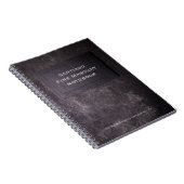 パーソナライズな石板および石 ノートブック (右側)