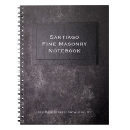 パーソナライズな石板および石 ノートブック