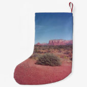 パーソナライズな砂漠ヴィスタ スモールクリスマスストッキング (裏面)