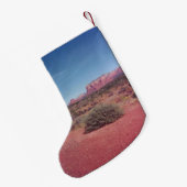 パーソナライズな砂漠ヴィスタ スモールクリスマスストッキング (裏面 (吊り時))