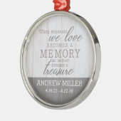 パーソナライズな秘蔵された記憶円形のオーナメント メタルオーナメント (左)