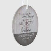 パーソナライズな秘蔵された記憶写真のオーナメント オーナメント (正面)