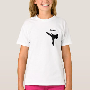 パーソナライズな空手のワイシャツ Tシャツ