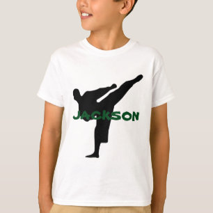 パーソナライズな空手のワイシャツ Tシャツ