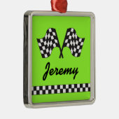 パーソナライズな競争のオーナメントの記念品のギフト メタルオーナメント (右)