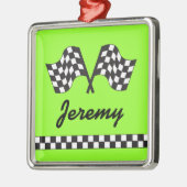 パーソナライズな競争のオーナメントの記念品のギフト メタルオーナメント (左)