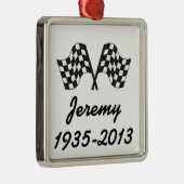 パーソナライズな競争のオーナメントの記念品のギフト メタルオーナメント (右)