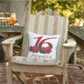 パーソナライズな第16 16のカスタムの文字の枕 アウトドアクッション (椅子)