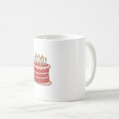 パーソナライズな第25誕生日のマグ コーヒーマグカップ (正面右)