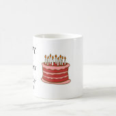 パーソナライズな第25誕生日のマグ コーヒーマグカップ (中央)