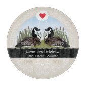 パーソナライズな第30結婚記念日、ガチョウ カッティングボード (正面)