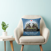 パーソナライズな第45結婚記念日、ガチョウ クッション (椅子)