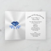 パーソナライズな第45記念日カード、サファイア カード (内部)