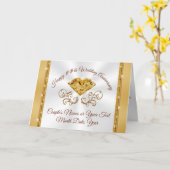 パーソナライズな第50記念日カードか年 カード (黄色い花)