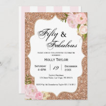 パーソナライズな第50誕生日の招待