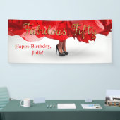 パーソナライズな第50誕生日の旗 横断幕 (トレードショー)