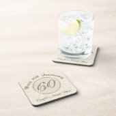 パーソナライズな第60結婚記念日のギフト コースター (右側)