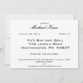 パーソナライズな第69バースデーパーティ招待状 招待状 (裏面)