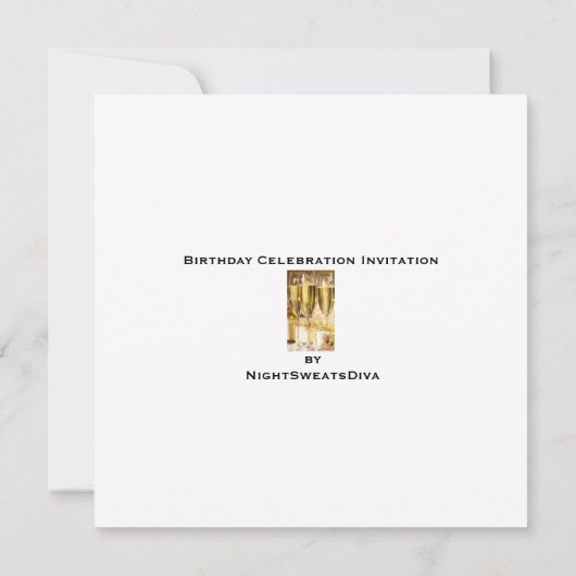 パーソナライズな第80誕生日のパーティの招待状 招待状 (裏面)