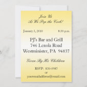 パーソナライズな第90バースデーパーティ招待状 招待状 (裏面)