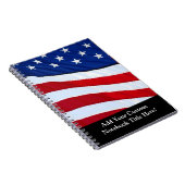 パーソナライズな米国旗愛国心が強いジャーナル ノートブック (右側)