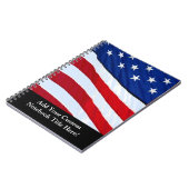 パーソナライズな米国旗愛国心が強いジャーナル ノートブック (左側)