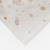 パーソナライズな粋な水彩画のバセットハウンド フリースブランケット (角)