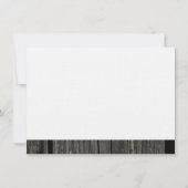 パーソナライズな素朴な国の木製の蝶番は感謝していしています サンキューカード (裏面)