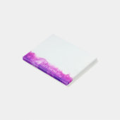 パーソナライズな紫色のすみれ色のラベンダーの水彩画 ポストイット (アングル)