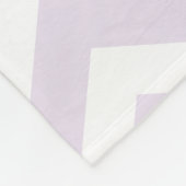 パーソナライズな紫色のシェブロンのユニコーンのフリースブランケット フリースブランケット (角)